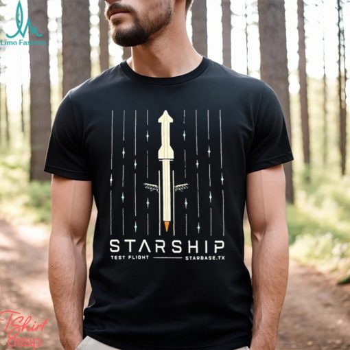 Official Starship Test Flight T Shirt