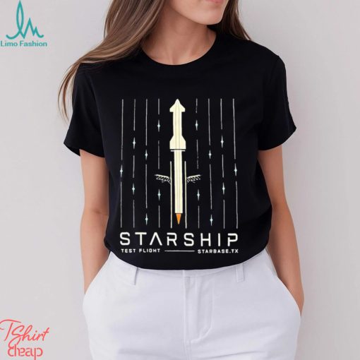 Official Starship Test Flight T Shirt