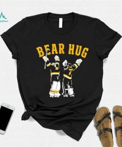 Official Swayman And Linus Bear Hug Boston Hockey 2023 Shirt