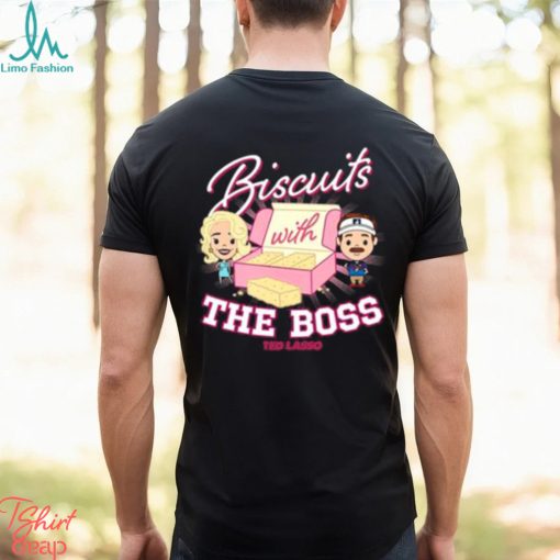 Official Ted Lasso and Rebecca Biscuits With The Boss Chibi S shirt