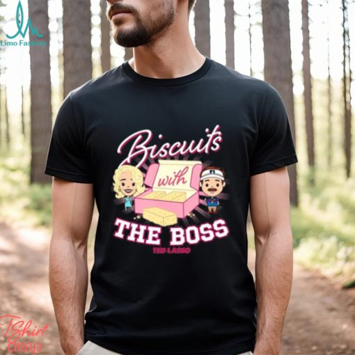 Official Ted Lasso and Rebecca Biscuits With The Boss Chibi S shirt