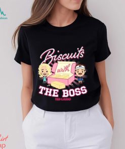 Official Ted Lasso and Rebecca Biscuits With The Boss Chibi S shirt