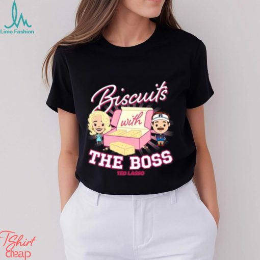 Official Ted Lasso and Rebecca Biscuits With The Boss Chibi S shirt