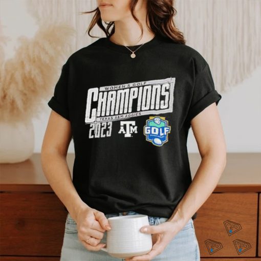 Official Texas A M Aggies 2023 Sec Women’s Golf Champions T Shirt