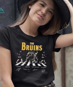 Official The Bruins abbey road Cam Neely Bobby Orr Gerry Cheevers Ray Bourque signatures shirt