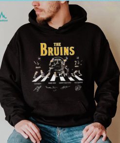 Official The Bruins abbey road Cam Neely Bobby Orr Gerry Cheevers Ray Bourque signatures shirt