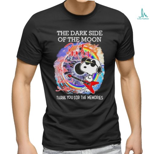Official The dark side of the moon Pink Floyd thank you for the memories T shirt