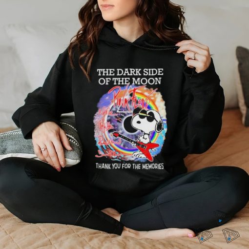 Official The dark side of the moon Pink Floyd thank you for the memories T shirt