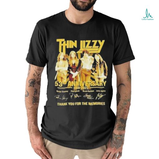 Official Thin Lizzy 53rd Anniversary 1969 – 2023 Thank You For The Memories Signatures Shirt