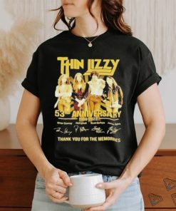 Official Thin Lizzy 53rd Anniversary 1969 – 2023 Thank You For The Memories Signatures Shirt