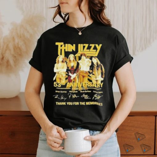 Official Thin Lizzy 53rd Anniversary 1969 – 2023 Thank You For The Memories Signatures Shirt