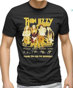 Official Thin Lizzy 53rd Anniversary 1969 – 2023 Thank You For The Memories Signatures Shirt