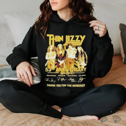 Official Thin Lizzy 53rd Anniversary 1969 – 2023 Thank You For The Memories Signatures Shirt