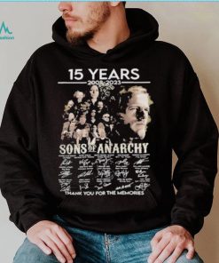 Official Top 15 years 2008 – 2023 SOn of Anarchy thank you for the memories signatures shirt