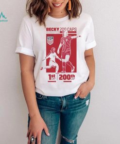 Official Uswnt Becky Sauerbrunn 200Th Cap Celebration Shirt