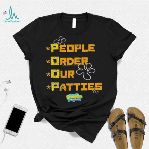 Official Youth People Order Our Patties Spongebob Squarepants Shirt