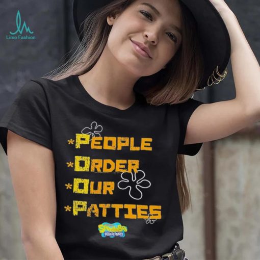 Official Youth People Order Our Patties Spongebob Squarepants Shirt