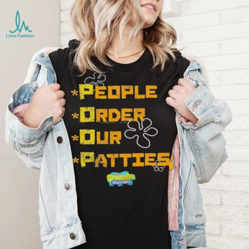 Official Youth People Order Our Patties Spongebob Squarepants Shirt