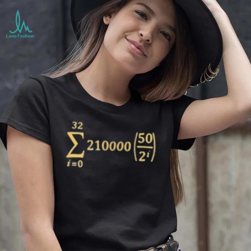 Official bitcoin Supply Formula Shirt