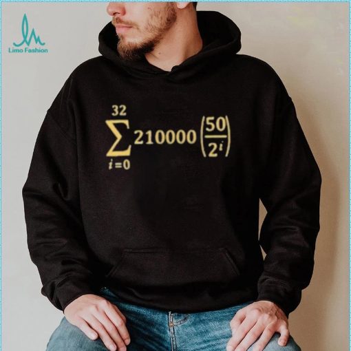 Official bitcoin Supply Formula Shirt