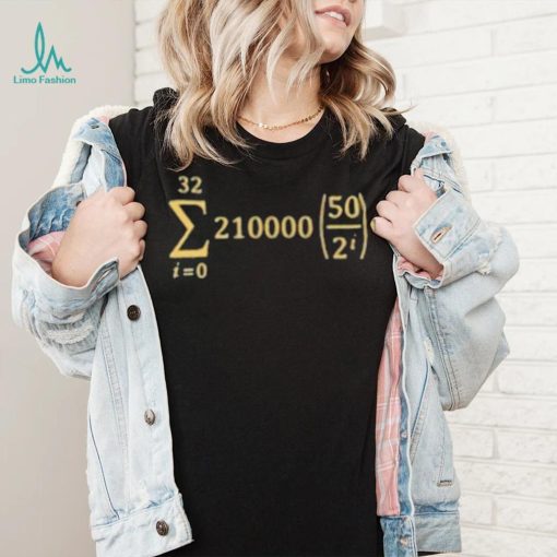 Official bitcoin Supply Formula Shirt