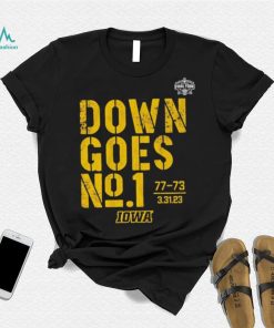 Official iowa Basketball Down goes No.1 Shirt