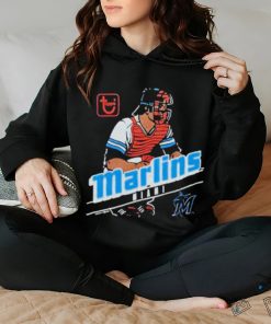 Official mLB x Topps Miami Marlins baseball shirt