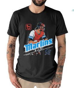 Official mLB x Topps Miami Marlins baseball shirt