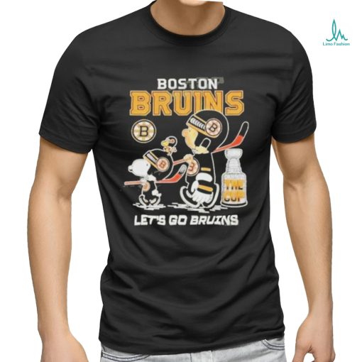 Official quality the Peanuts Snoopy Boston Bruins 2023 stanley cup playoff let’s go Bruins shirt