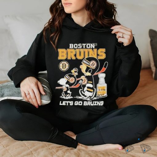 Official quality the Peanuts Snoopy Boston Bruins 2023 stanley cup playoff let’s go Bruins shirt