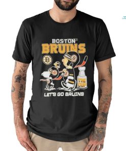 Official quality the Peanuts Snoopy Boston Bruins 2023 stanley cup playoff let’s go Bruins shirt