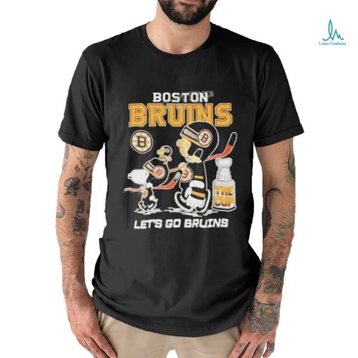 Official quality the Peanuts Snoopy Boston Bruins 2023 stanley cup playoff let’s go Bruins shirt