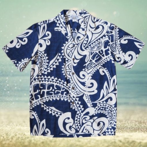 Olukai Blue High Quality Hawaiian Shirt
