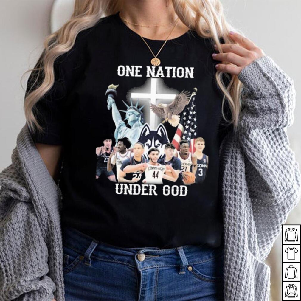 One Nation Under God Teams Uconn Shirt