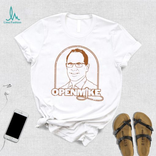 Open Mike logo shirt