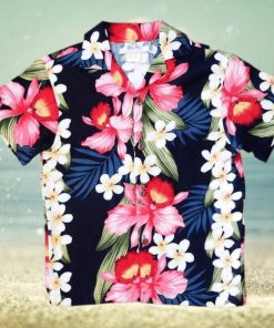 Orchid Black High Quality Hawaiian Shirt