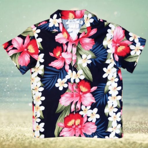 Orchid Black High Quality Hawaiian Shirt