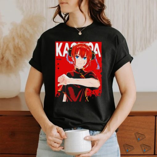 Original Kagura Gintama red comic Sorachi Hideaki shirt