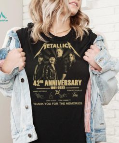 Original Metallica 42nd Anniversary 1981 2023 thannk you for the memories signature Shirt