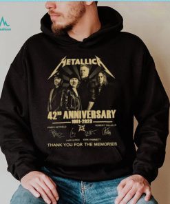 Original Metallica 42nd Anniversary 1981 2023 thannk you for the memories signature Shirt