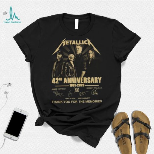 Original Metallica 42nd Anniversary 1981 2023 thannk you for the memories signature Shirt