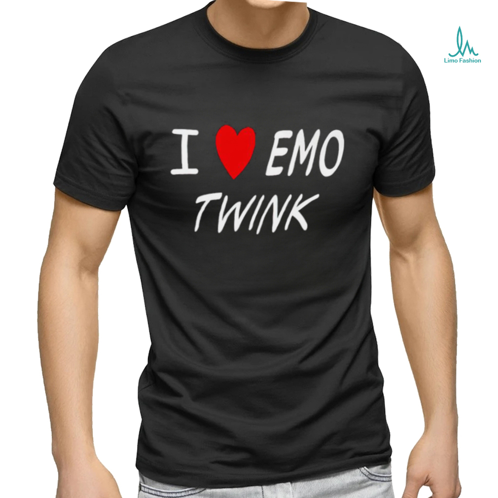  Womens I Love Emo Girls V-Neck T-Shirt : Clothing