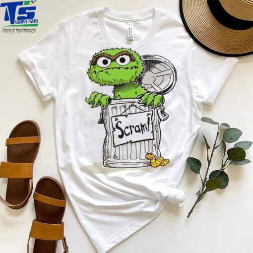 Oscar The Grouch Scram Sesame Street art shirt