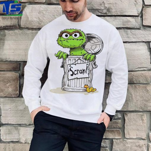 Oscar The Grouch Scram Sesame Street art shirt