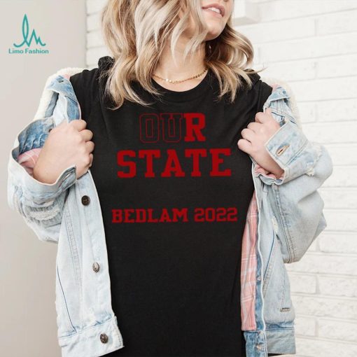 Our State Bedlam 2023 Gabby Gregory logo T shirt