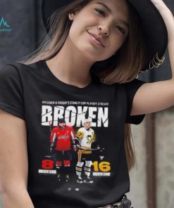 Ovechkin And Crosby Stanley Cup Playoff Streaks Broken Capitals Vs Penguins shirt