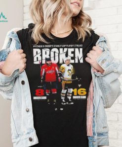 Ovechkin And Crosby Stanley Cup Playoff Streaks Broken Capitals Vs Penguins shirt