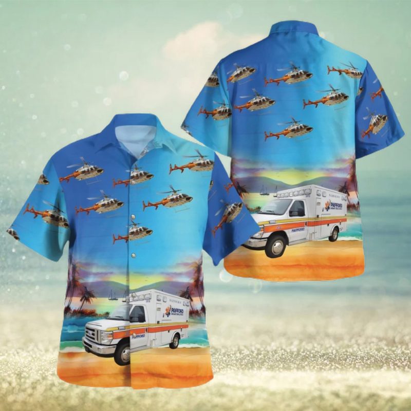 Pafford Emergency Medical Services Louisiana Fleet Hawaiian Shirt