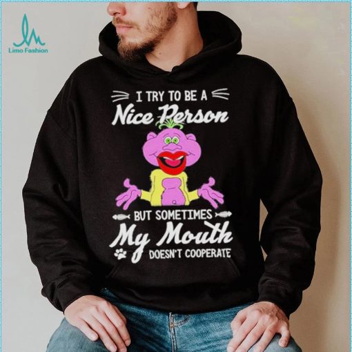 Peanut Jeff Dunham I Try To Be A Nice Person But Sometimes My Mouth Doesn’t Cooperate Shirt