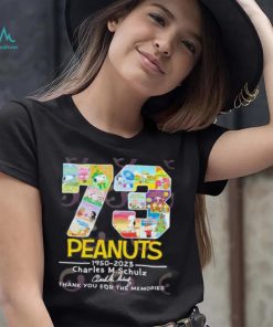 Peanuts 1950 – 2023 Charles M.Schulz Thank You For The Memories T Shirt